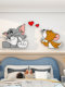Tom and Jerry 3D Wall Stickers Cartoon Tv Background Wall Room Makeover Ugly-Covering Magic Corner Wall Decoration
