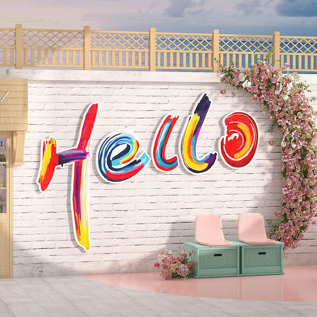 Welcome Wall Stickers Popular on Social Media for Milk Tea, Coffee Shops, Hot Pot Restaurants, and Creative Wall Decoration