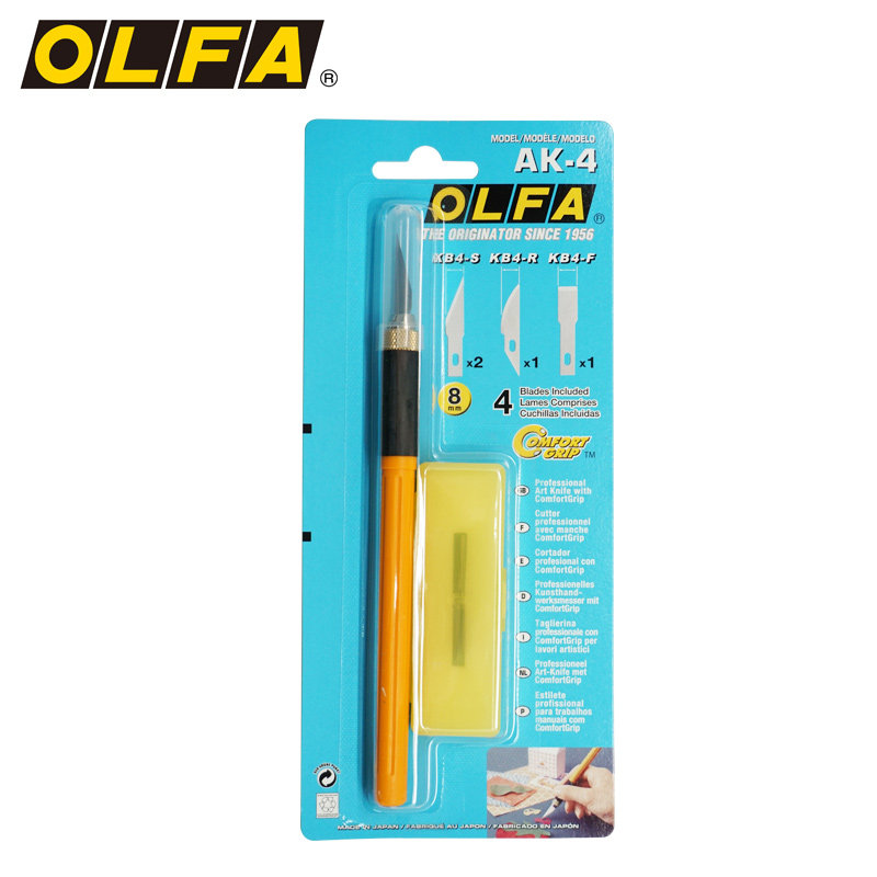 OLFA Ailihua Japan imports professional precision AK-4 carving knife repair model knife engraving rubber chapter knife 157B