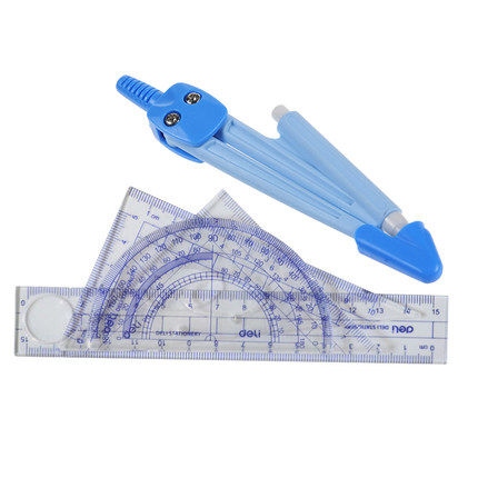 Student - size - 9 598 - piece - size - 5 piece of straight - foot triangle angle - corner for round students