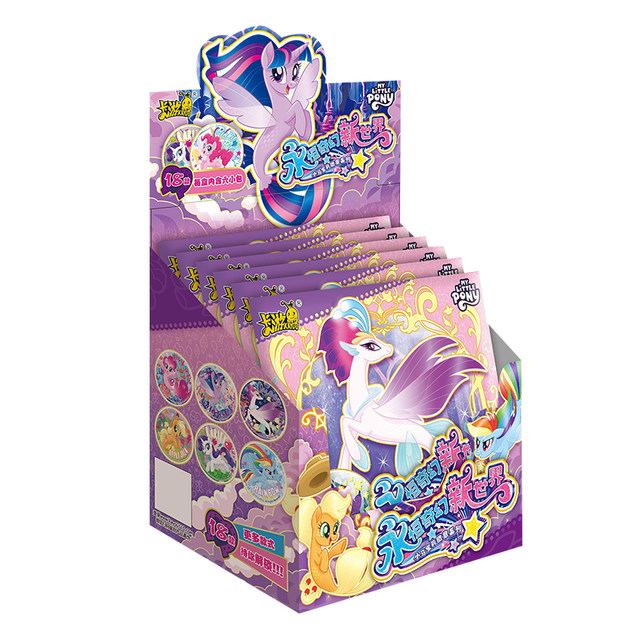 ບັດເກມ My Little Pony Bar Chi Friendship Eternal Fantasy New World Badge Bucky Blind Box ຂອງແທ້ຈິງທີ່ເປັນທາງການ Valley Peripheral Beauty