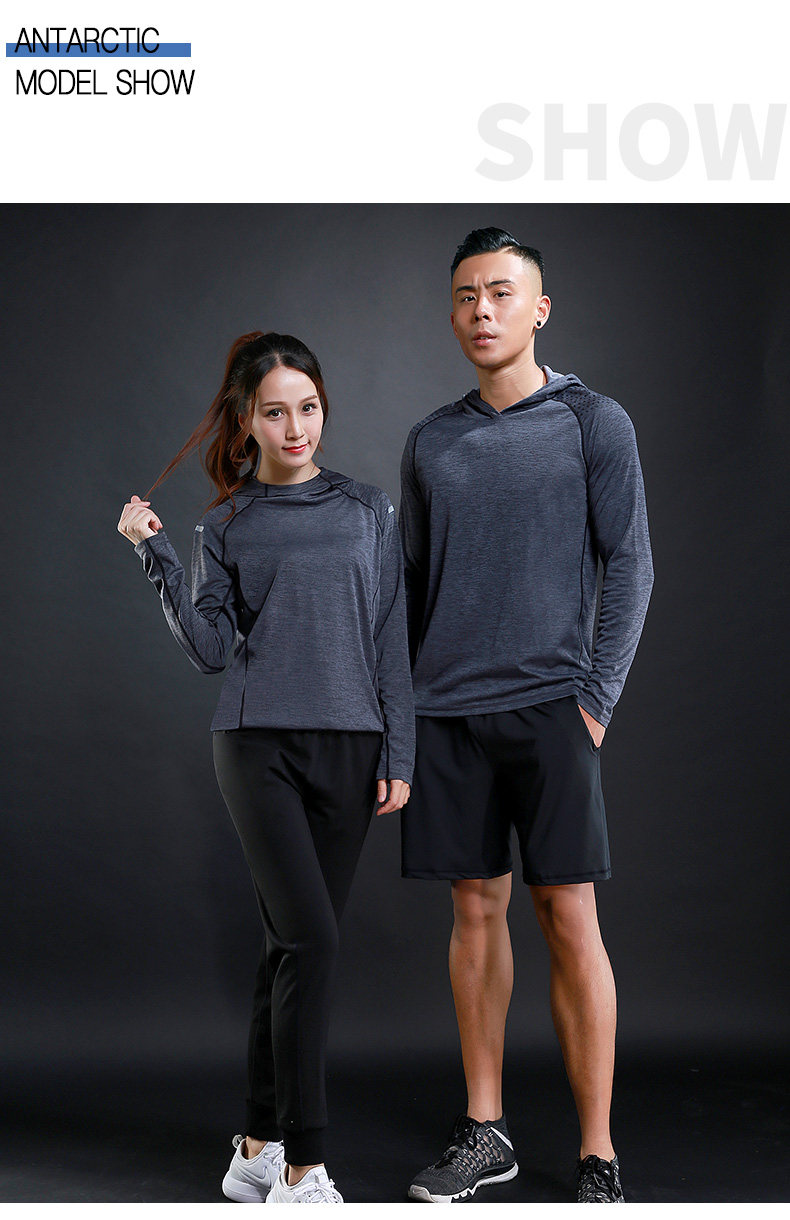  Спортивная баскетбольная дышащая толстовка с капюшоном подходит для мужчин и женщин для спортзала, для бега, для влюбленных, впитывает пот и запах, быстрое высыхание, оверсайз 