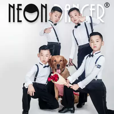 Latin dance practice suit Spring children's Latin dance suit Boys ' prescribed suit Examination suit Children's modern competition suit