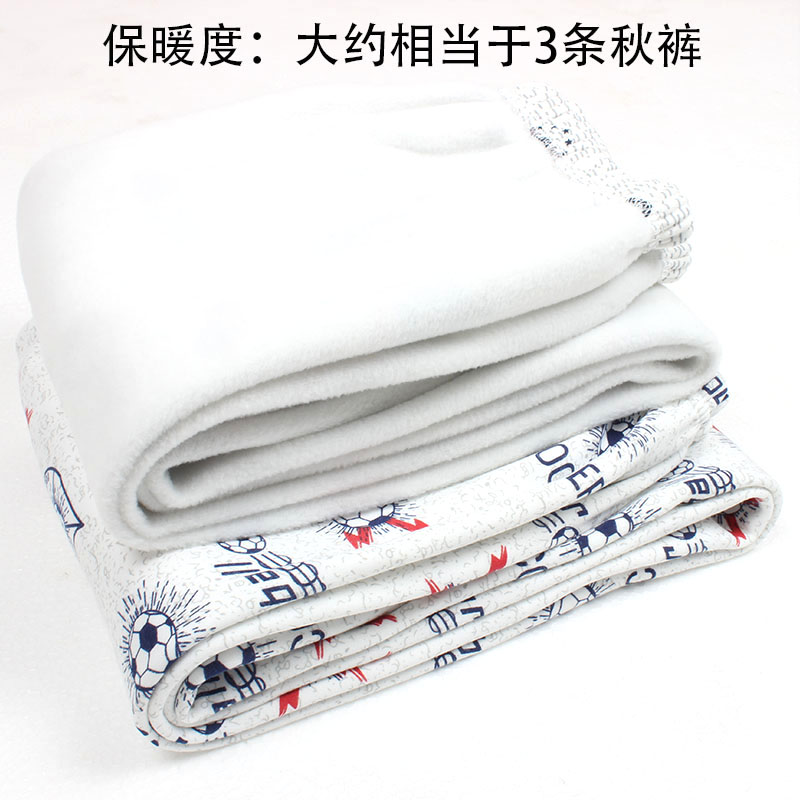 Thiếu niên cotton cộng với quần nhung ấm vừa và dày học sinh trung học béo trẻ lỏng cộng với béo cộng với size quần bán quần tất thu đông nam nữ