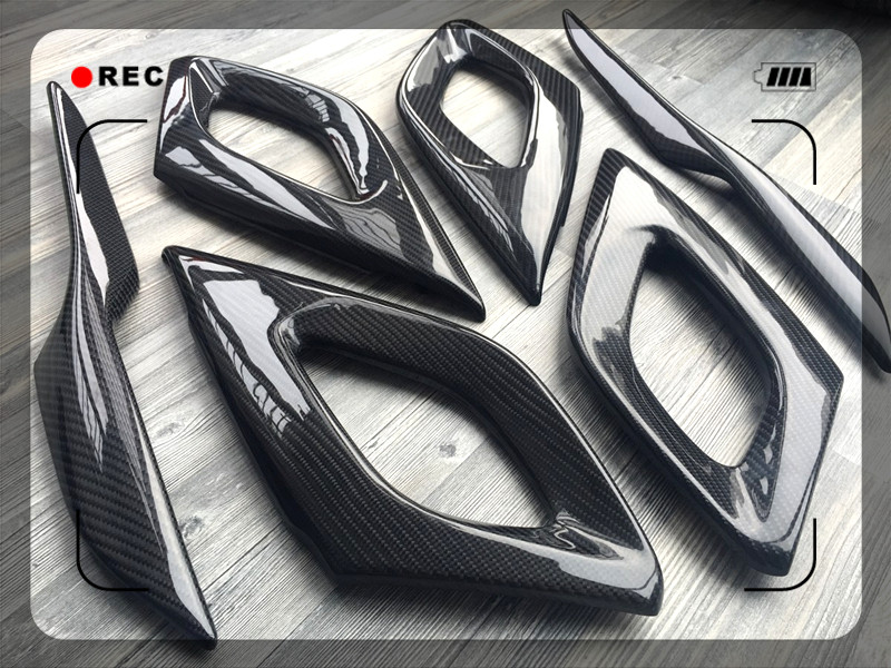 Citroen DS5 special modified carbon fiber interior door handle six-piece center console shift handle area replacement