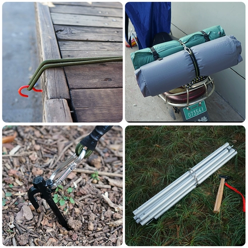 Дорожный эластичный ремень для скалозалания, палатка, ремешок, багажная сушилка, пакет, на резинке, 8мм