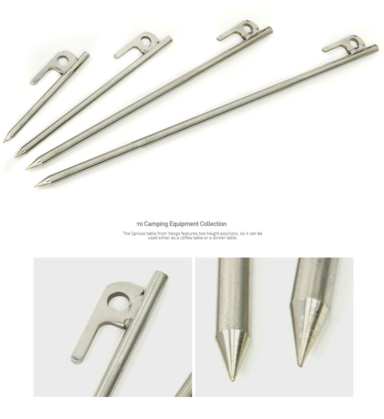 Selpa ngoài trời 304 móng thép không gỉ đinh xi măng để tăng cường câu cá băng cắm trại lều đinh 20CM - Lều / mái hiên / phụ kiện lều lều trại