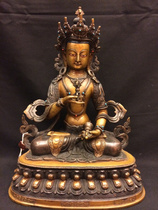 Tibetan Buddhism Tantric Buddha statue Nepal handmade all copper one-foot Vajra statue