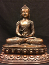 Tibetan Buddhism Tantric Buddha statue Nepal handmade boutique all copper one-foot Amitabha statue