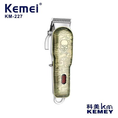 科美 Машинка для стрижки волос KM-227, электрическая бритва, череп, ЖК-цифровой дисплей, машинка для стрижки волос, парикмахерская, профессиональная электрическая машинка для стрижки волос