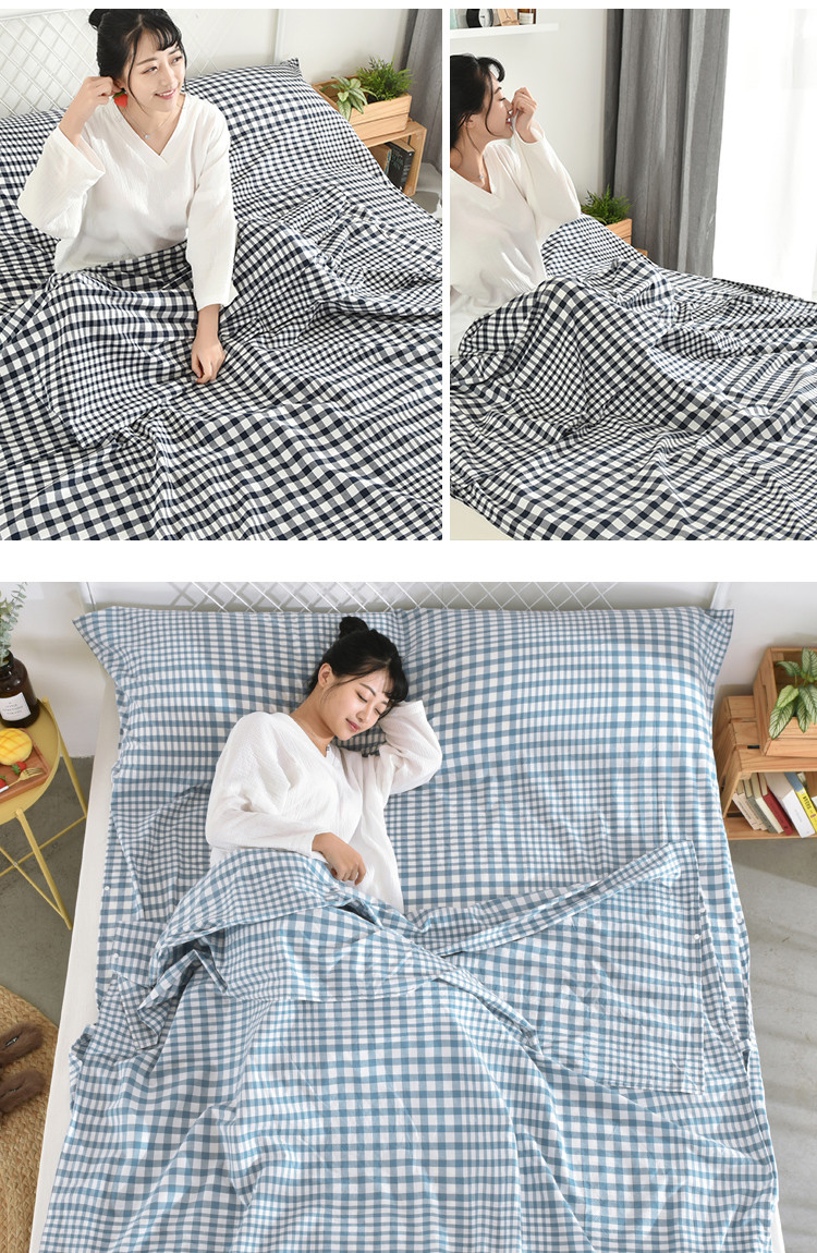 Khách sạn du lịch trên bẩn túi ngủ cotton dành cho người lớn trong nhà khách sạn đôi quilt cover du lịch xách tay tấm chống bẩn người