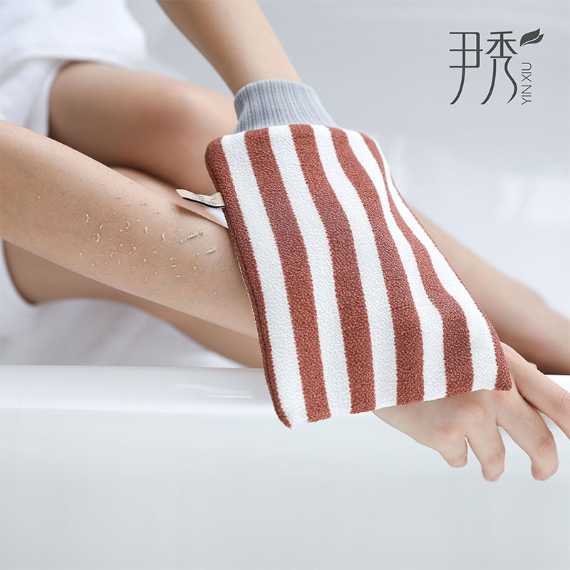 Yin Xiu bath towel Rub bath towel thickened strong rub mud to exfoliate rub back Adult bath dampen poke bath rub ash artifact