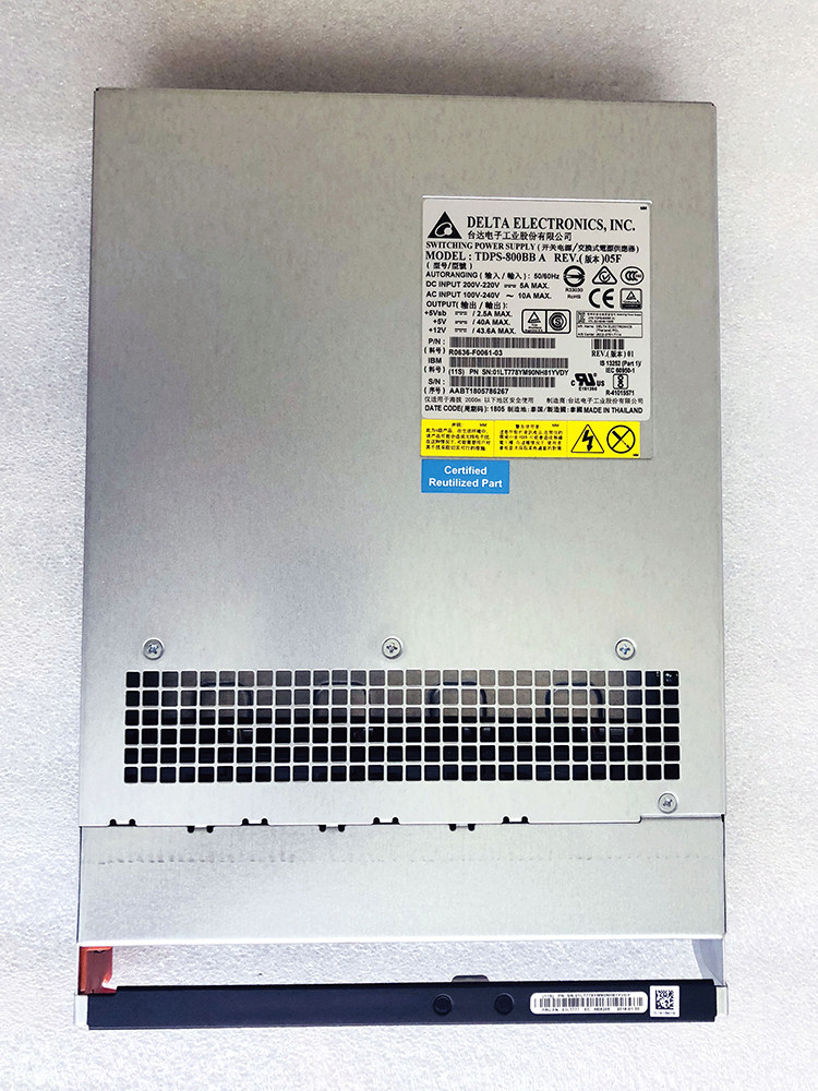 01LT778 01LT777 IBM V5000 Gen 2 2076-12F/24F Power Supply 1