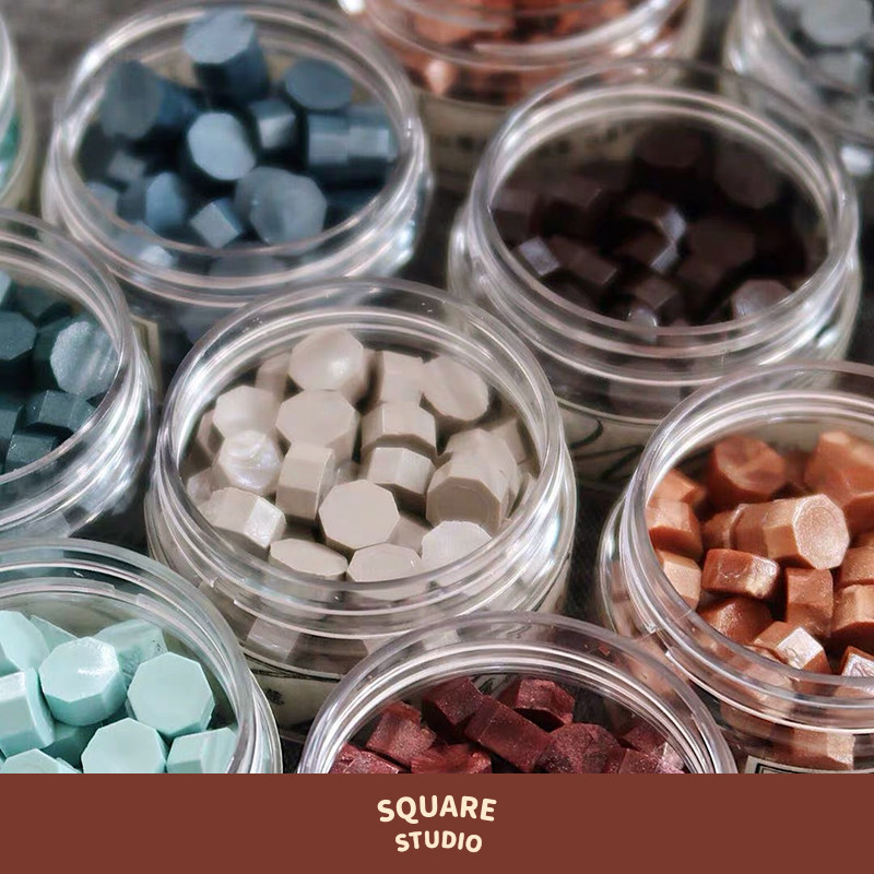 (Squared Studio) Fire Lacquer Wax Grain Retro Fire Lacquer Spoon Seal Accessories