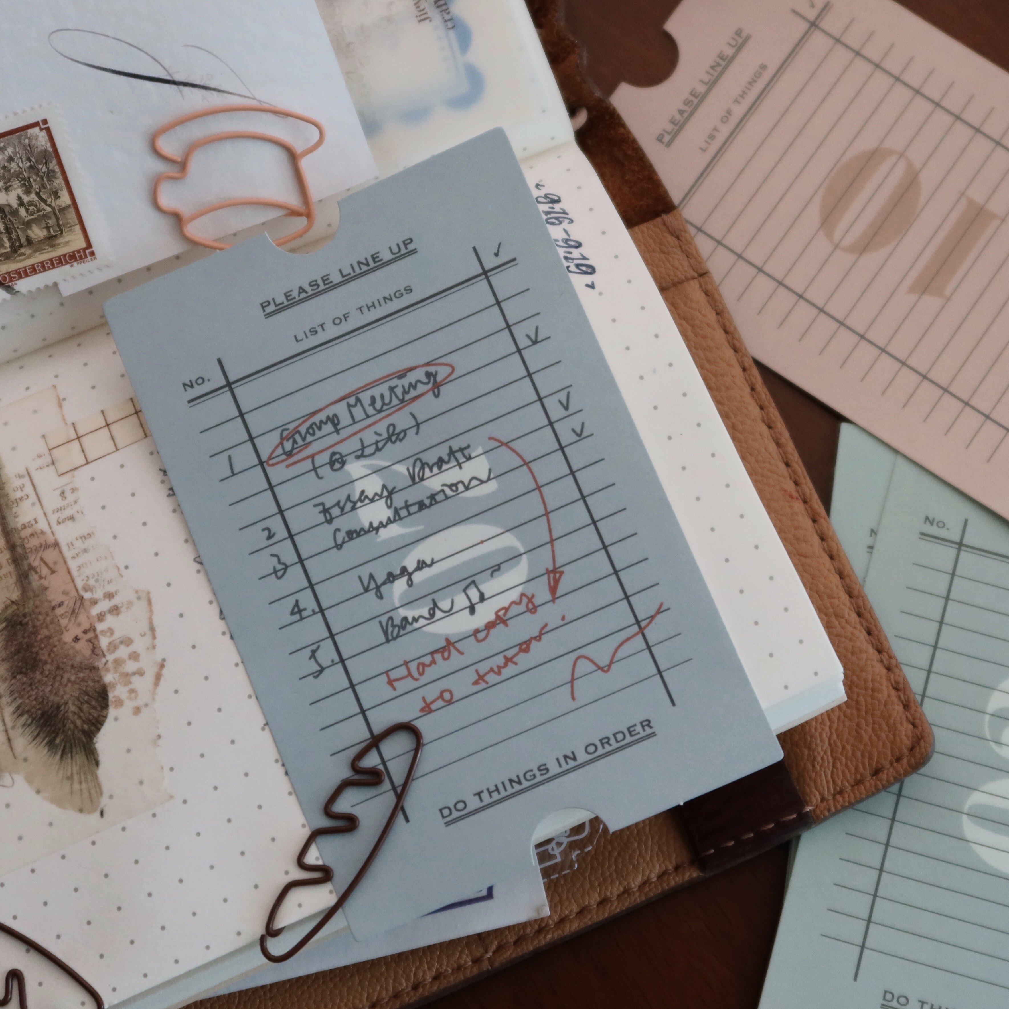 (Square Studio)Retro ticket sticky notes todolist notepad wild hand account handmade material