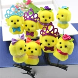 Желтая трехмерная заколка для волос, милые шпильки для волос, аксессуар для волос, прямые продажи с завода