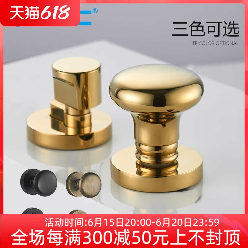 KLC spherical indoor solid wood door lock round bedroom make-up room minimalist door lock