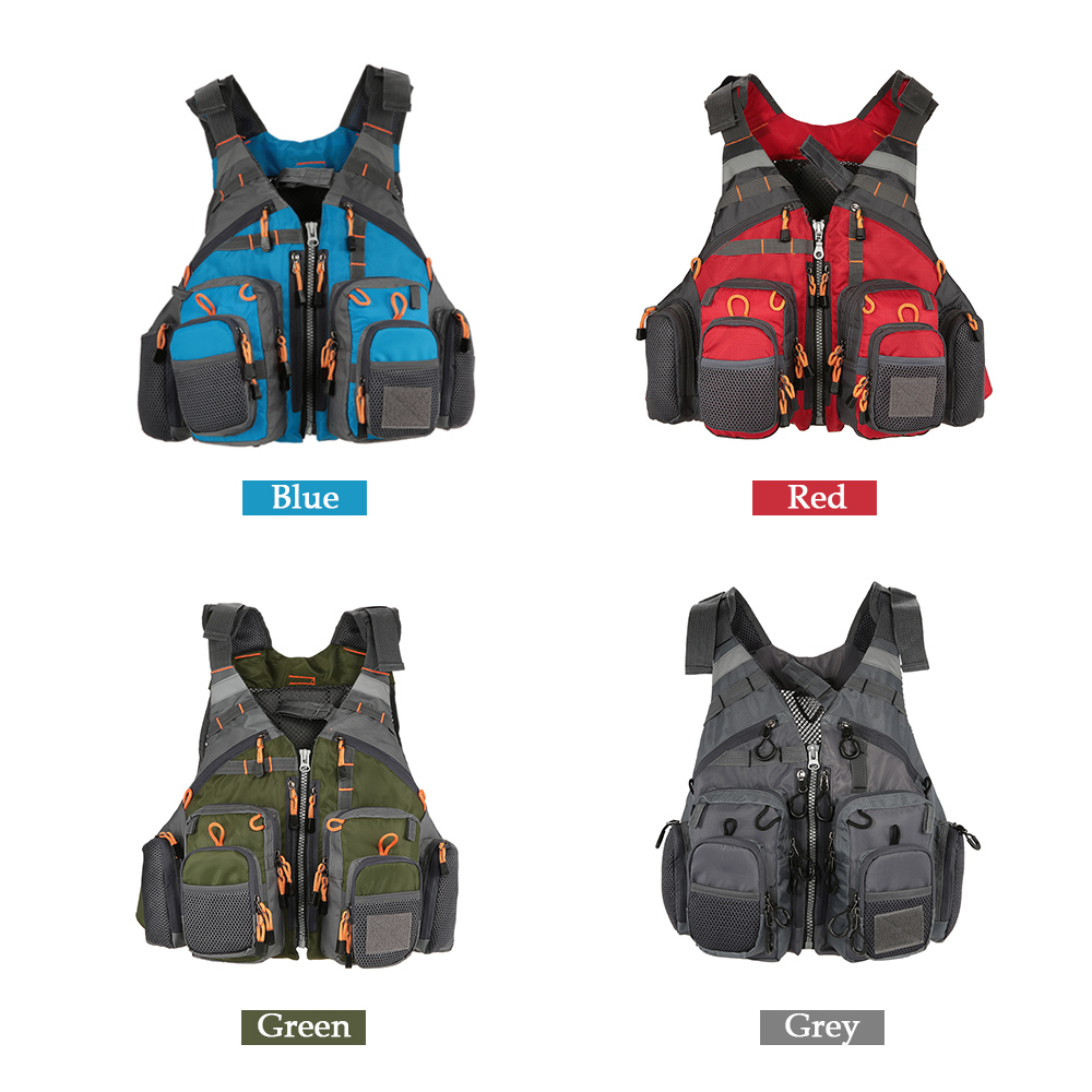 Drifting adult multi-pocket fishing life jacket fishing vest professional multi-pocket sea fishing vest light and breathable