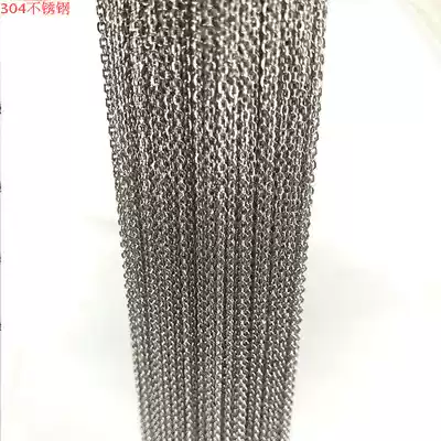 304 new stainless steel welding chain Ten O character chain learning chain iy jewelry collar necklace accessories small tag chain