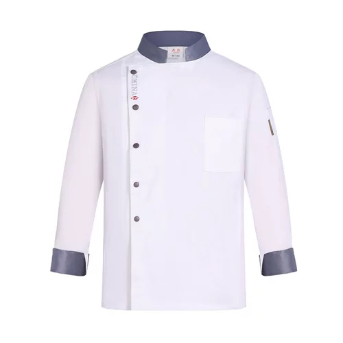 Шеф -повар для рабочей одежды длинная -мужская осенняя и зимняя столовая мужской ресторан мужской