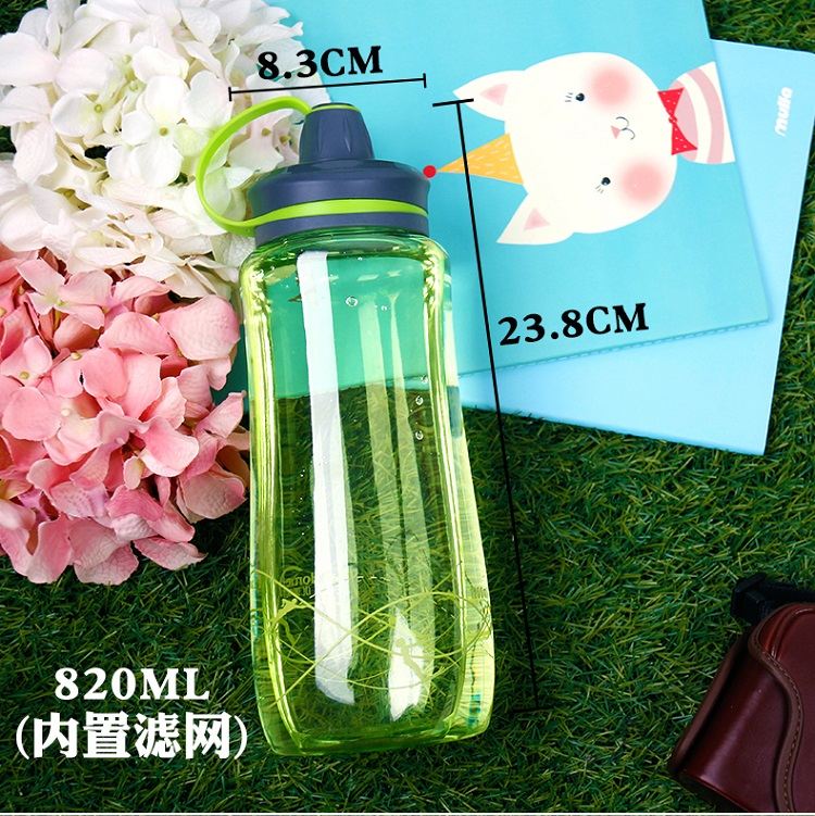 Nhà đẹp cốc nước nhựa công suất lớn ngoài trời di động rò rỉ bằng chứng sinh viên sáng tạo tách không gian tách trà cốc tay bình lock and lock