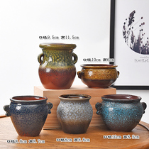 Succulent pot ceramic large special price clearance ventilation creative indoor meat plant small flower pot platter large caliber