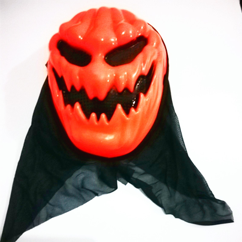 Halloween Ghost Festival Pumpkin Skull Ghost Face Mask Plastic Devil Full Face Hood Whole Person Horror Toy Retail