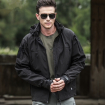 Autumn Winter Executive Officer Submachine Clothing Mens Tactical Jacket Special Soldier Tooling Catch Suede Soft Shell Clothing Anti-Chill Mountaineering Clothing