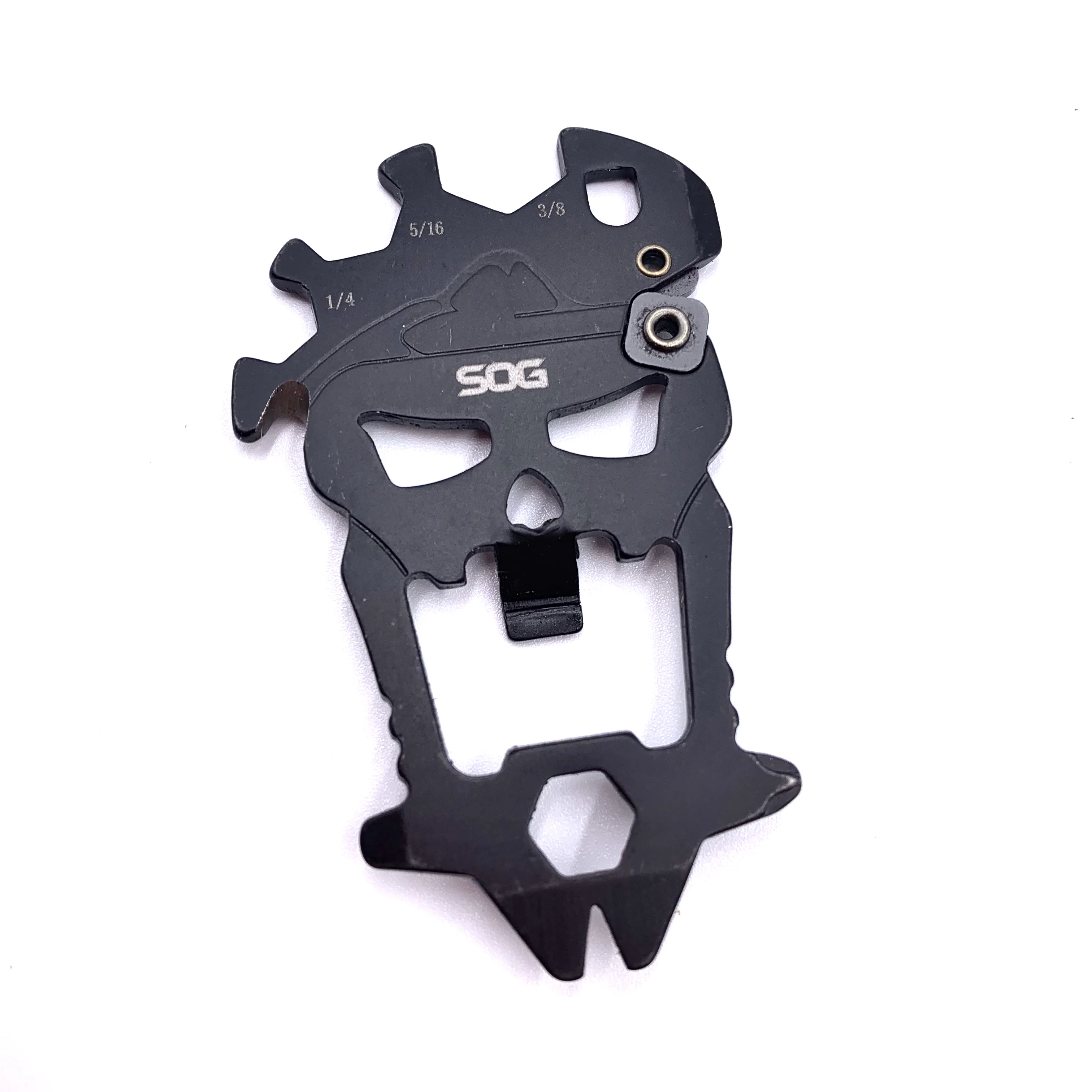 Американский Sog Sog Skull многофункциональное комбинированное маленькое средство EDC ключевой пряжка бутылки SM1001