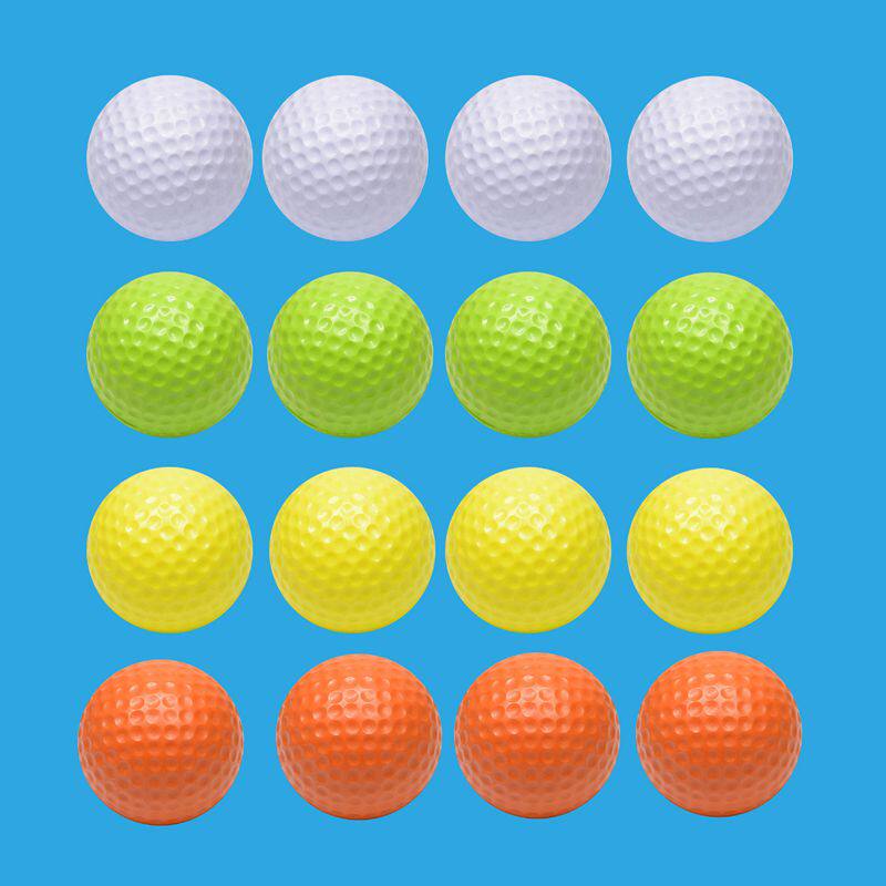 Golf PU Softball Chamber Practice Ball Sponge Ball Bulk Ball Flash Ball Light Safe Color Beginning Training Ball