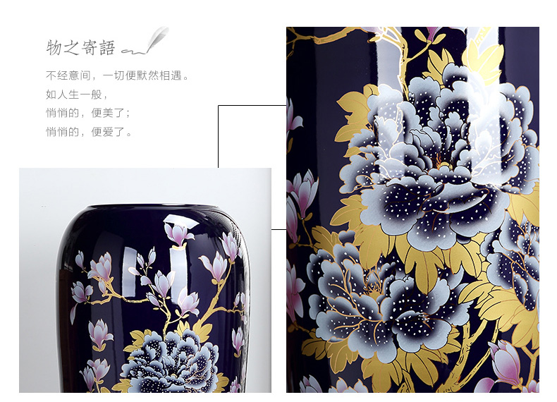 Jingdezhen ceramics 3 sets of large red vase I household housewarming gift sitting room adornment is placed