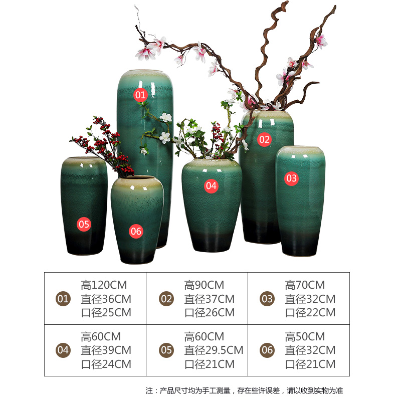 Jingdezhen ceramic new Chinese style of large vases, flower arranging I and contracted Europe type TV ark, sitting room adornment is placed