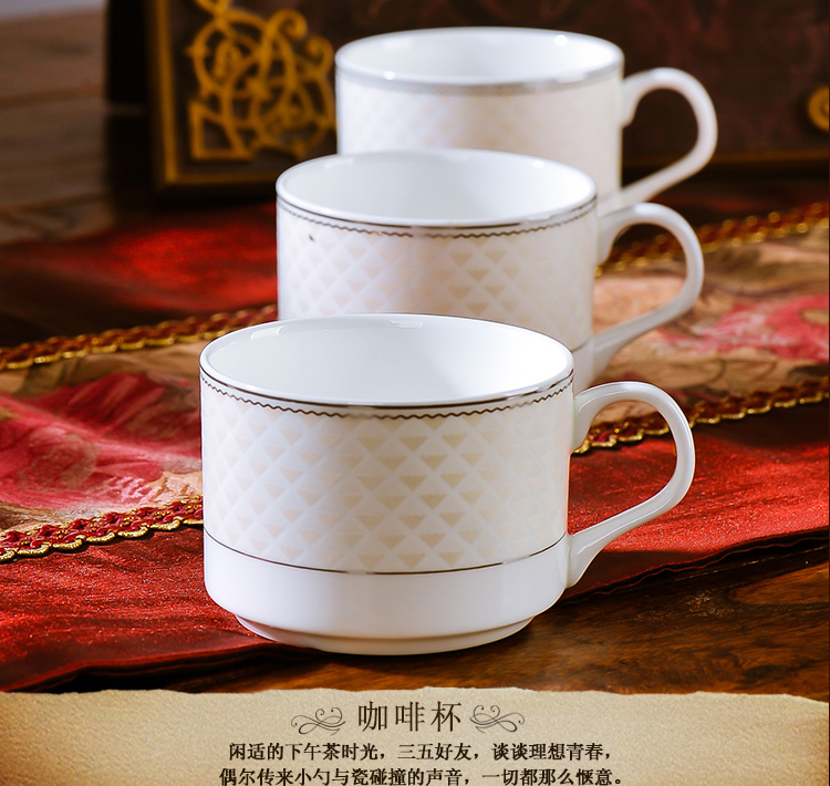 Ceramic coffee set ou tea sets English afternoon tea tea teapot teacup coffee cup