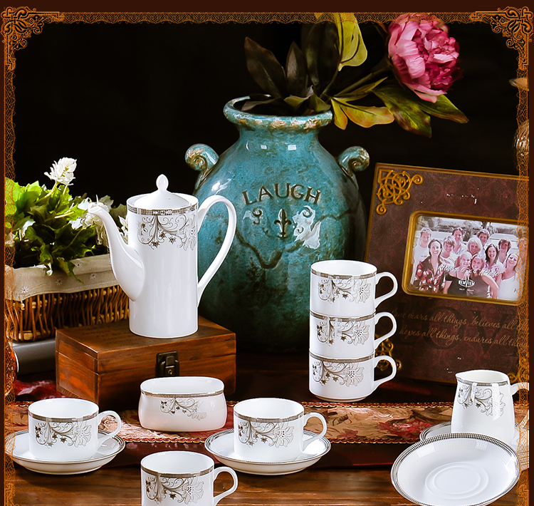 Ceramic coffee cup sets up phnom penh European contracted ipads porcelain coffee cup tea cups and saucers afternoon tea set