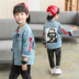 Quần áo trẻ em nam denim jacket 2019 xuân hè mới 4 trẻ lớn 5 phiên bản Hàn Quốc trẻ em 9-15 tuổi áo xuân áo phao mùa đông trẻ em Áo khoác