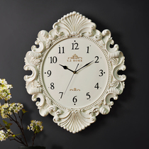 European wall clock creative art decorative clock living room bedroom personality Wall watch mute big clock quartz clock wall clock