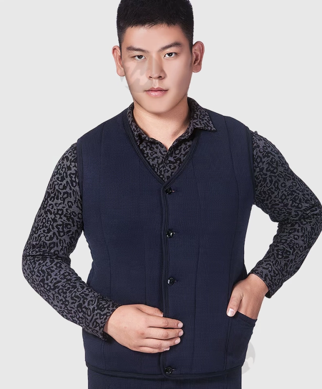 Mùa thu và mùa đông nam trung niên cotton vest ấm áp cơ thể dày áo vest lạc đà và vest cotton sang trọng cha kích thước lớn áo vest trung niên