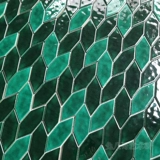 Багз Банни темно-зеленые листья мозаика скандинавская личность ледяная трещина мозаика Интернет знаменитость зеленый стол фон стена кухня