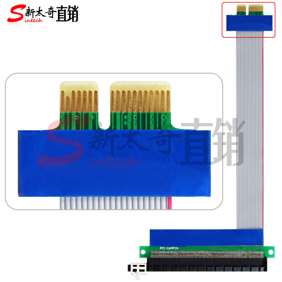 PCIe-1X turn PCIe-16X soft flat cable extension cord protection wire steering line switching wire graphics card AI GPU-Taobao