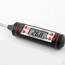 Thermometer probe type stainless steel extended baking solid liquid oil temperature water temperature household electronic food thermometer