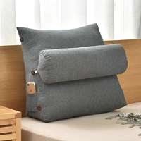 Nhật rửa đệm bông bọc đầu giường giường gối tam giác eo lớn sofa trở lại pad di động và rửa được - Trở lại đệm / Bolsters goi sofa