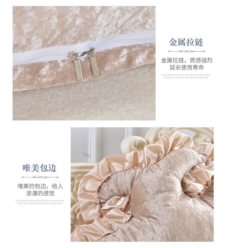 Giường đôi châu Âu gối đầu giường gói mềm giường đệm tựa lưng lớn eo giường đệm lưng có thể tháo rời và có thể giặt - Trở lại đệm / Bolsters gối mền 2in1