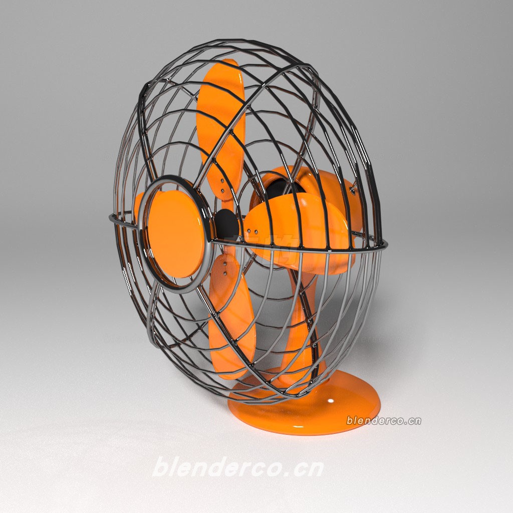 blender电风扇模型-群友分享-作者不清楚，知道的留言。