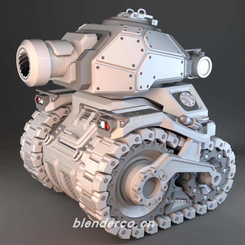 blender卡通小坦克模型-群友分享-作者不清楚，知道的留言。