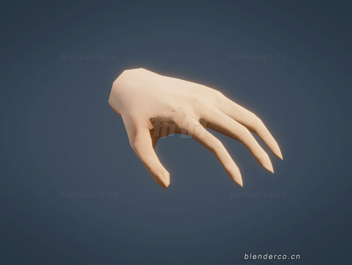 Blender手模型