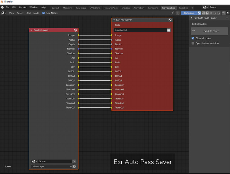 Exr_Auto_Pass_Saver_UI_Blender_渲染分层