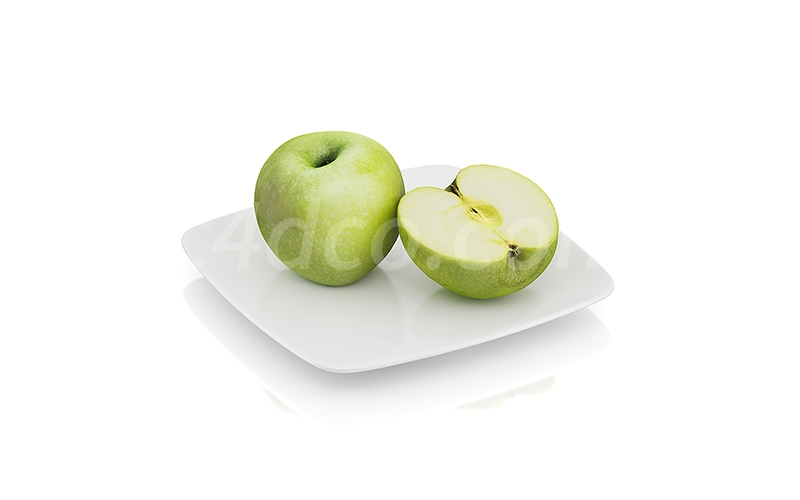 一酷-c4d水果青苹果食物模型57