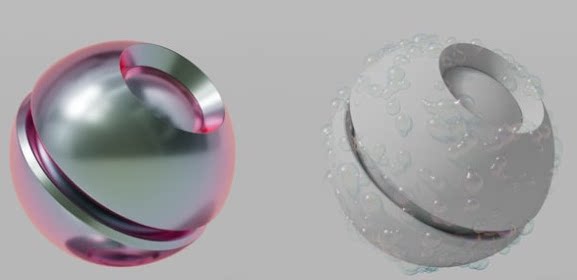 薄膜气泡材质C4D工程文件Redshift