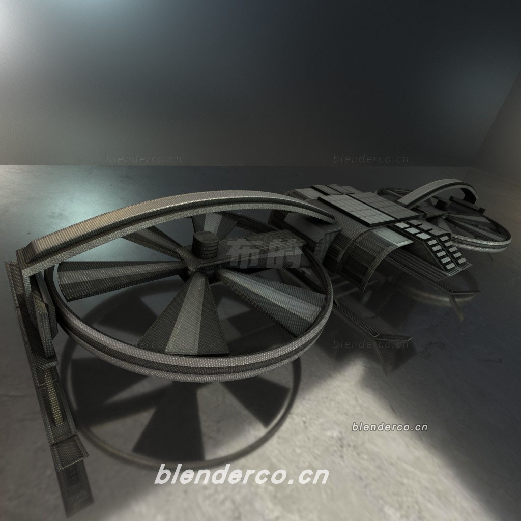 blender直升机无人机模型-群友分享-作者不清楚了，知道的留言