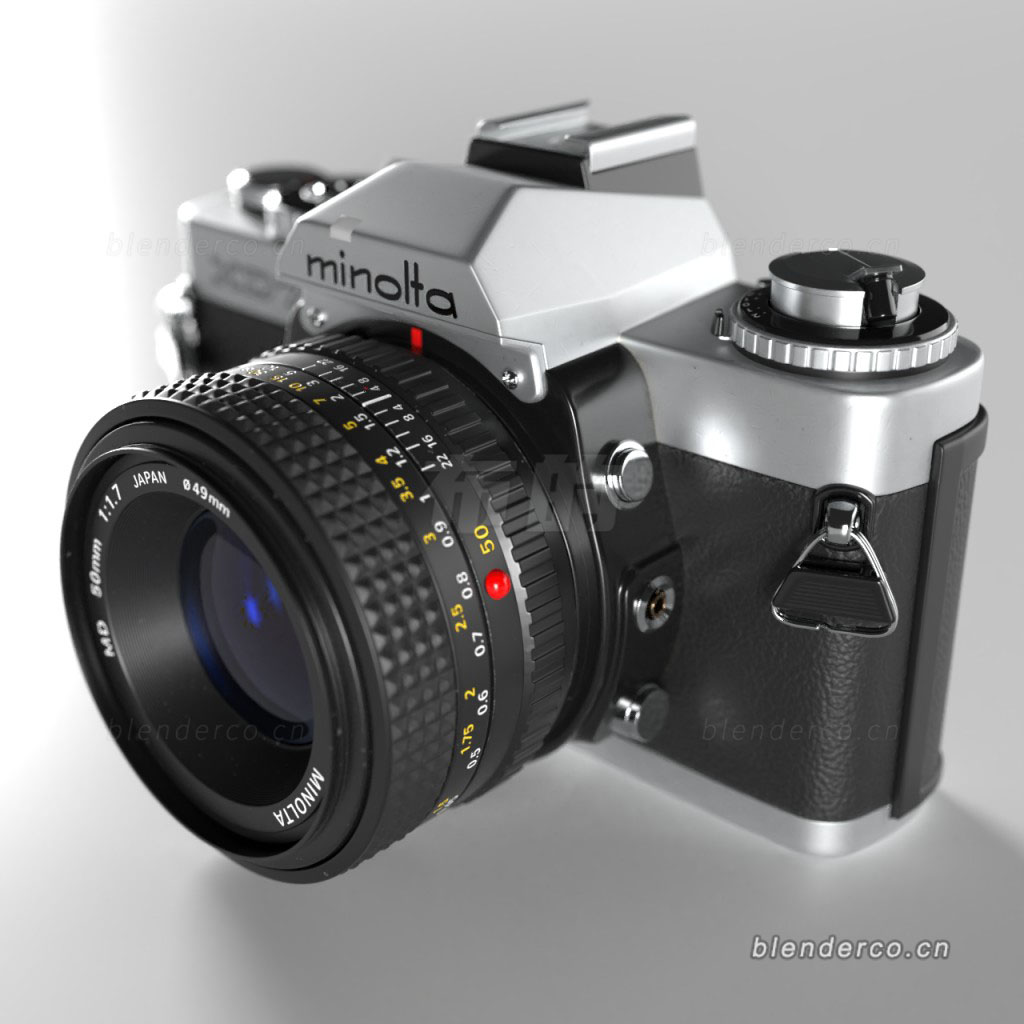 blender单反镜头相机照相机模型14 minolta-xd7